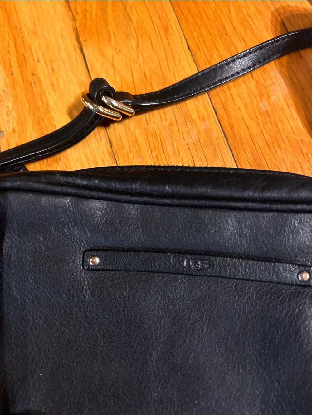 UGG Black Leather Crossbody Bag